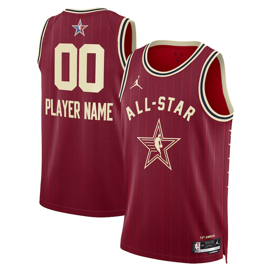 2024 All Star Game Swingman Custom Crimson NBA Jersey Men's