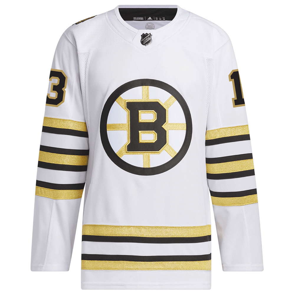 Charlie Coyle 13 Boston Bruins 100th Anniversary Primegreen Away White NHL Jersey Men's