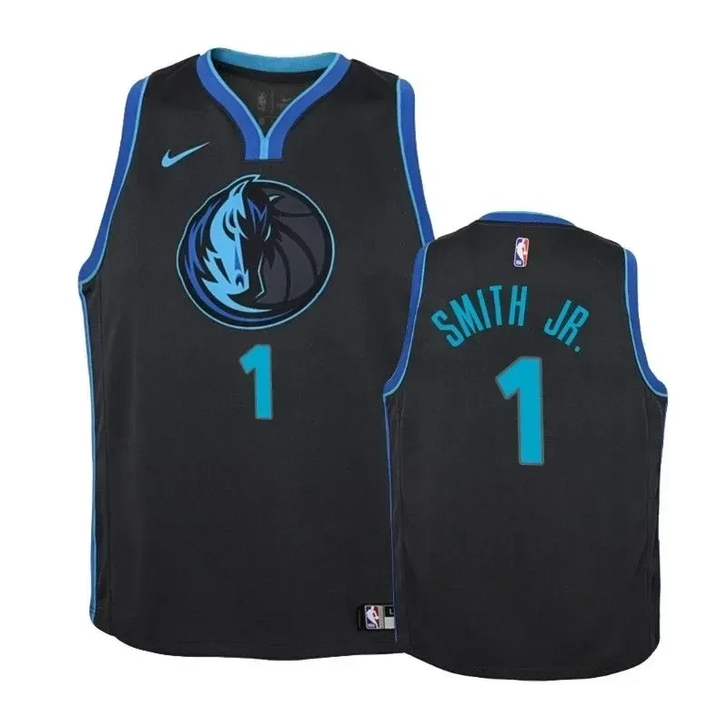 Dallas Mavericks Dennis Smith Jr. 1 City Anthracite NBA Jersey Youth