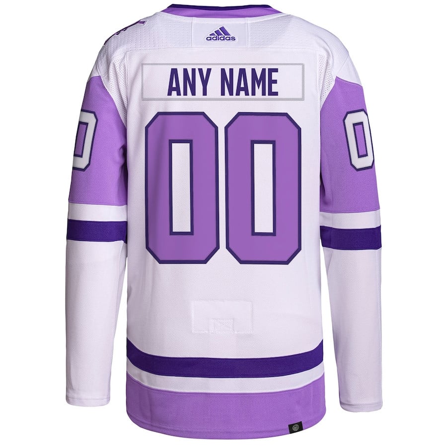 Toronto Maple Leafs Fights Cancer Primegreen Custom White/Purple NHL Jersey Men's