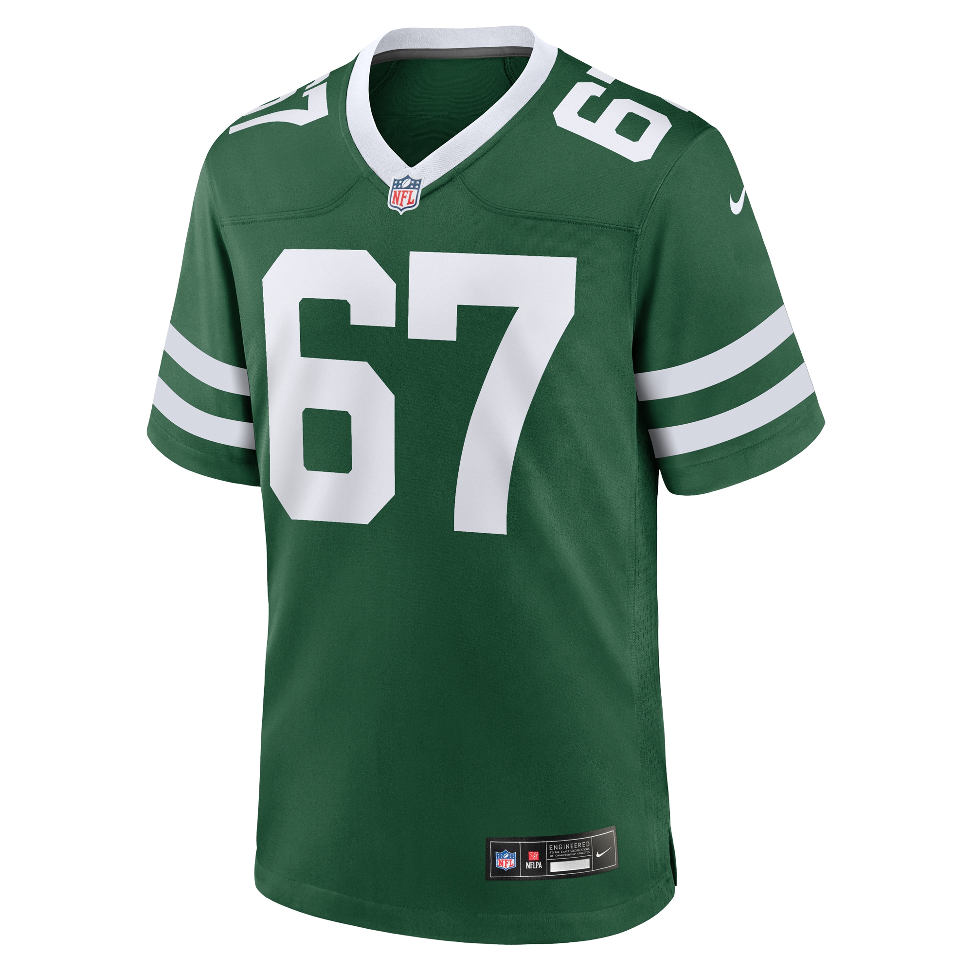 New York Jets Carter Warren Legacy Green Team Game NFL Jersey Men's