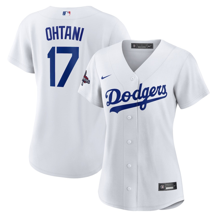 Shohei Ohtani 17 Los Angeles Dodgers 2024 World Series Champions Home Player White MLB Jersey Women's