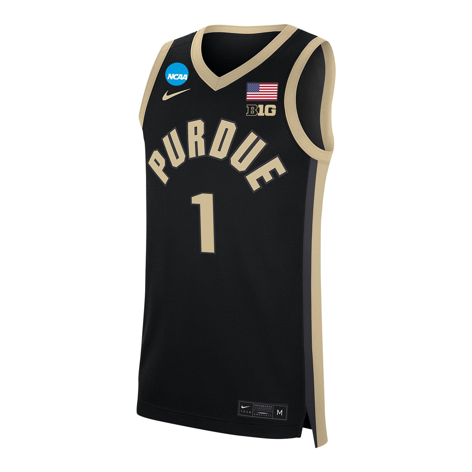 Caleb Furst 1 Purdue Boilermakers 2024 Black Unisex NCAA Jersey Unisex