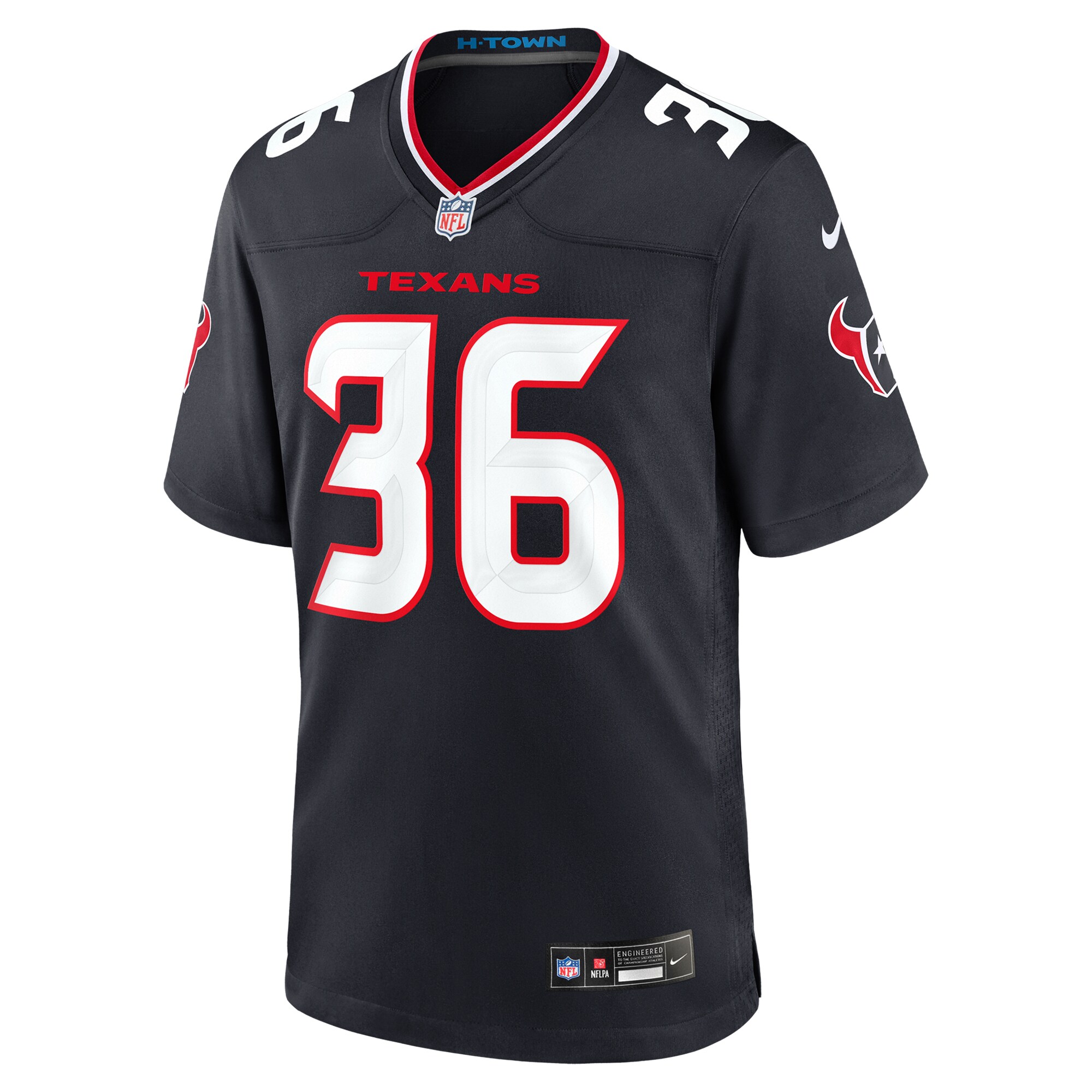 Houston Texans Brandon Hill Navy Team Game NFL Jersey Men's