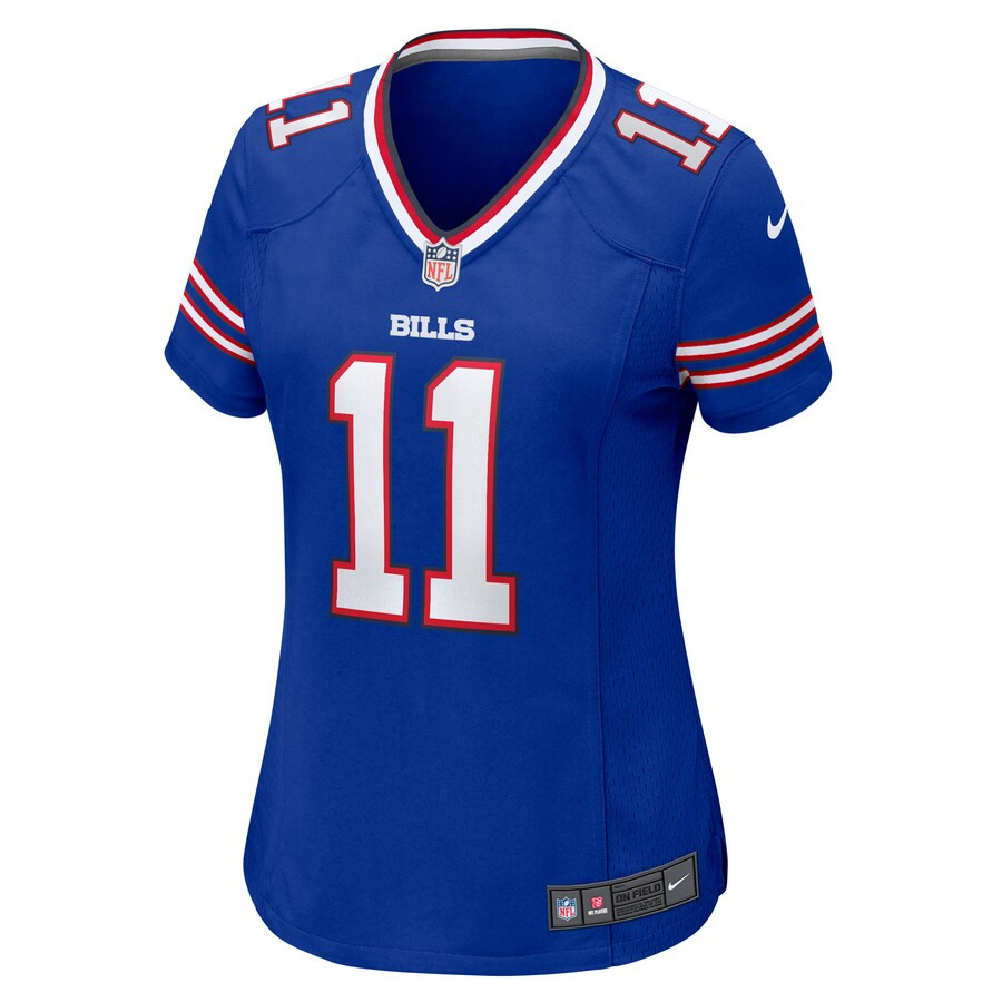 Mitchell Trubisky 11 Buffalo Bills Game Royal NFL Jersey Women's