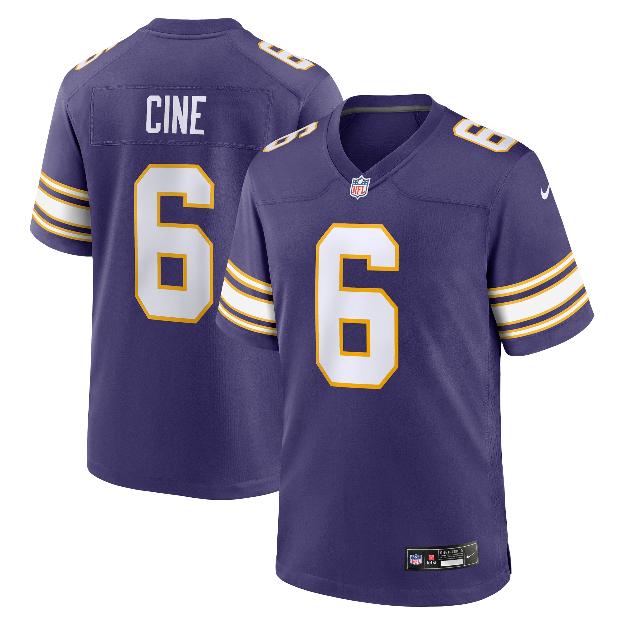 Minnesota Vikings Lewis Cine Purple Classic Player Game NFL Jersey Men's