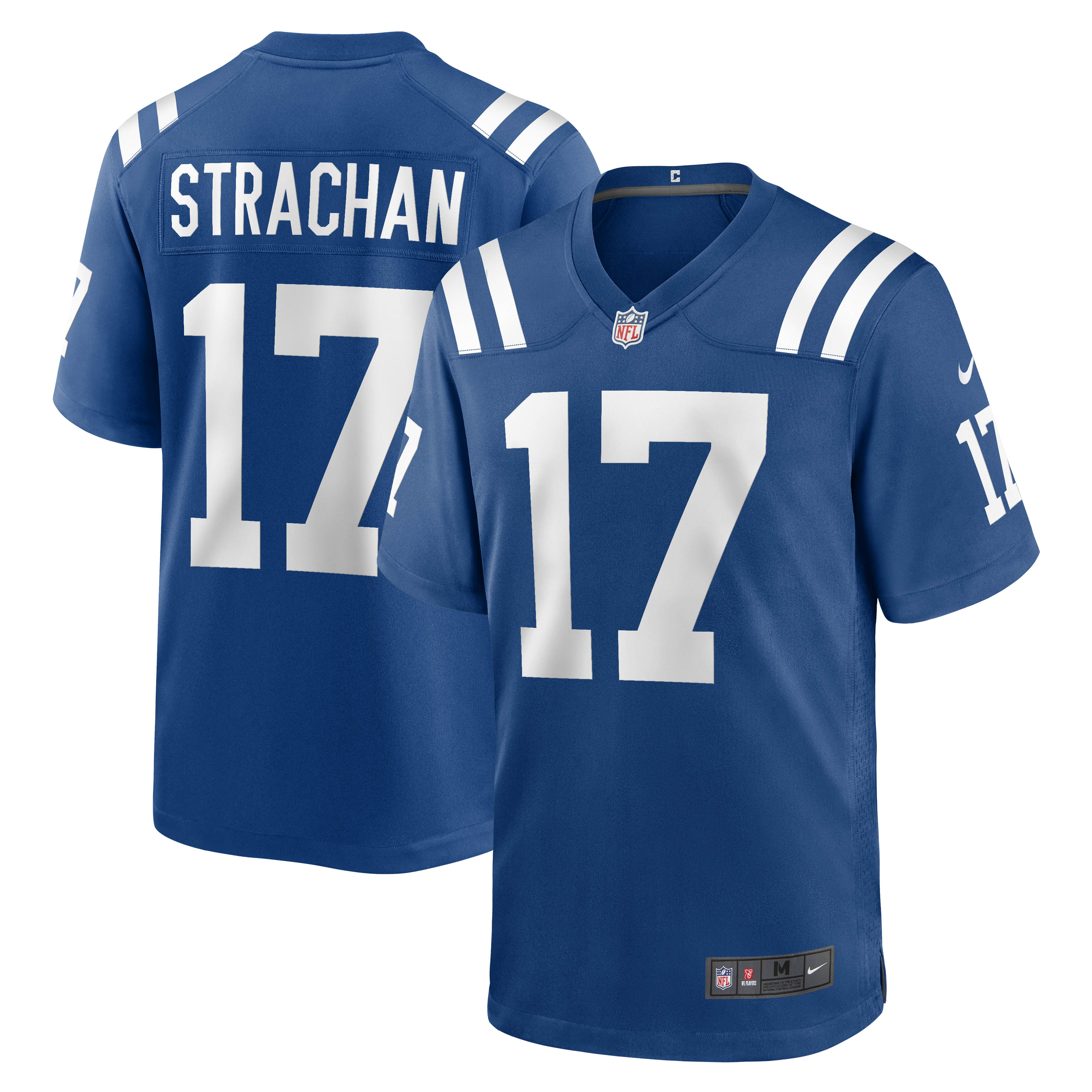 Indianapolis Colts Mike Strachan Royal Game NFL Jersey Men's