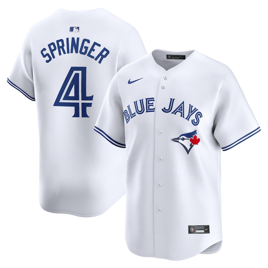 George Springer 4 Toronto Blue Jays Home Limited Player White MLB Jersey Men's