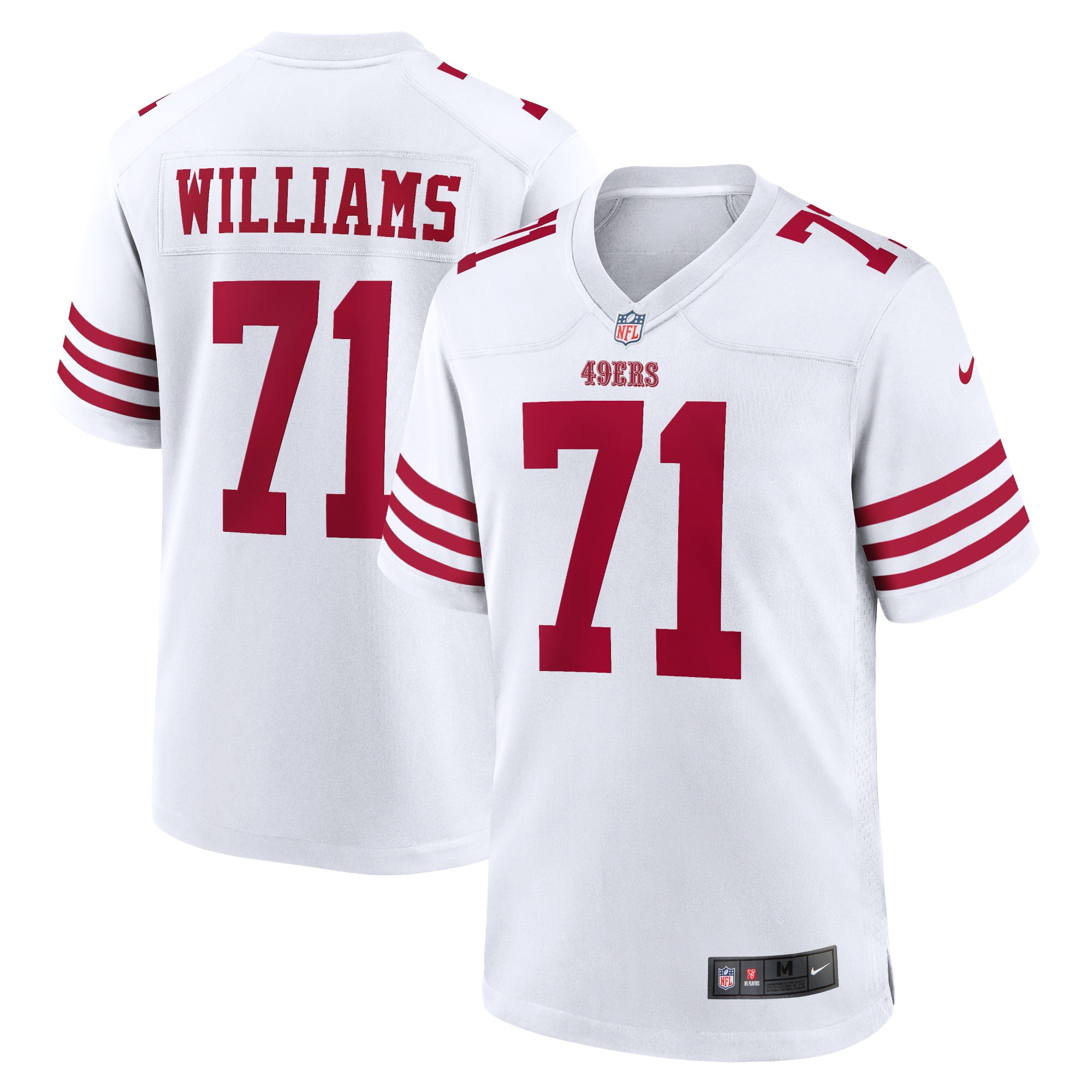 San Francisco 49ers Trent Williams White Player Game NFL Jersey Men's