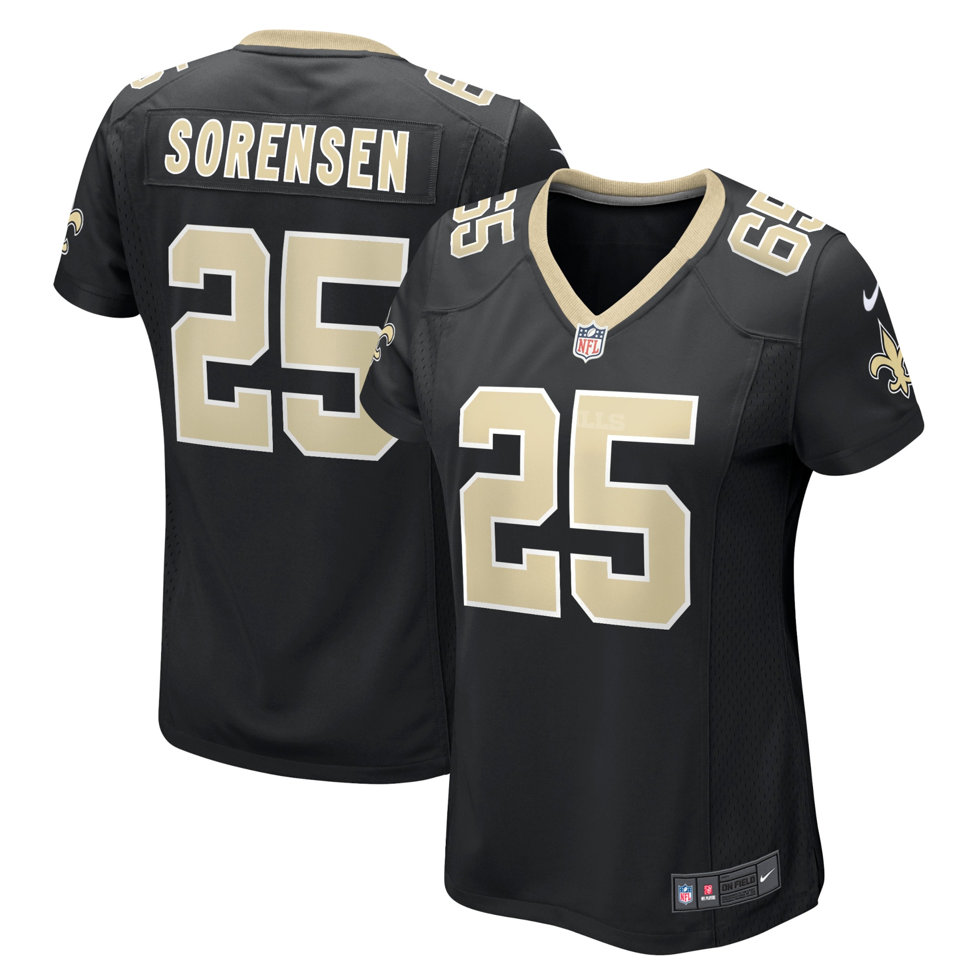 New Orleans Saints Daniel Sorensen Black Game Player NFL Jersey Women's