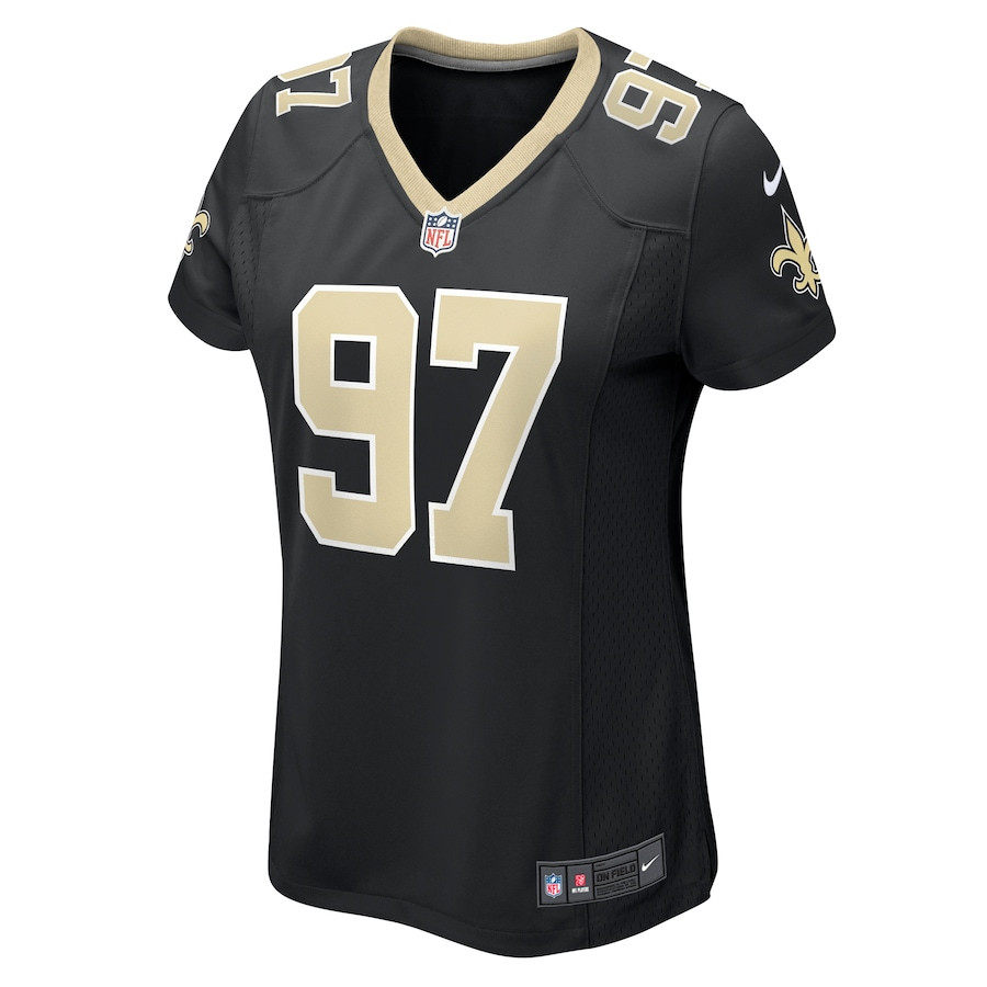 Khristian Boyd 97 New Orleans Saints Game Black NFL Jersey Women's