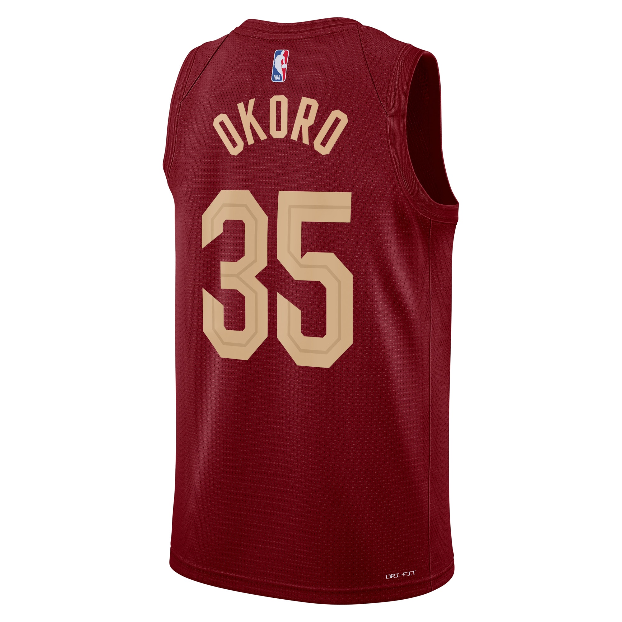 Cleveland Cavaliers Icon Edition Swingman Maroon Isaac Okor Unisex NBA Jersey Unisex