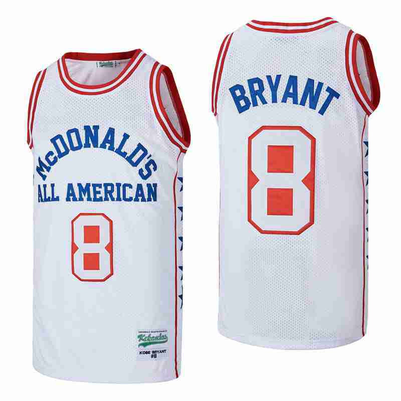 Kobe Bryant 8 McDonald's Throwback Swingman White NBA Jersey Men's