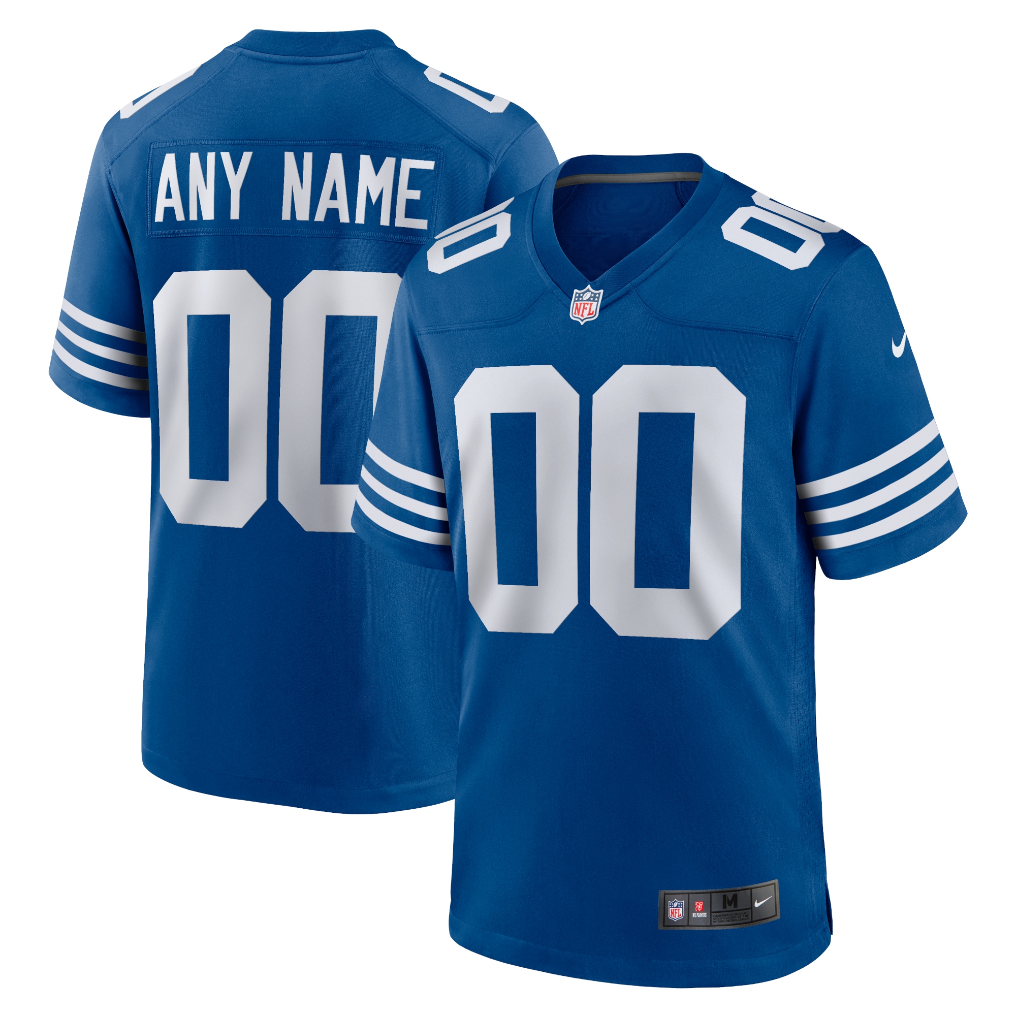 Indianapolis Colts Royal Alternate Custom NFL Jersey Men's