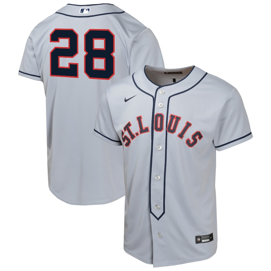 Nolan Arenado 28 St. Louis Cardinals 2024 Rickwood Classic Limited Player Gray MLB Jersey Youth