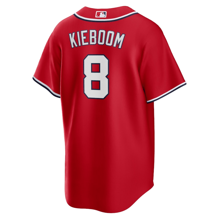 Carter Kieboom 8 Washington Nationals Alternate Red MLB Jersey Men's