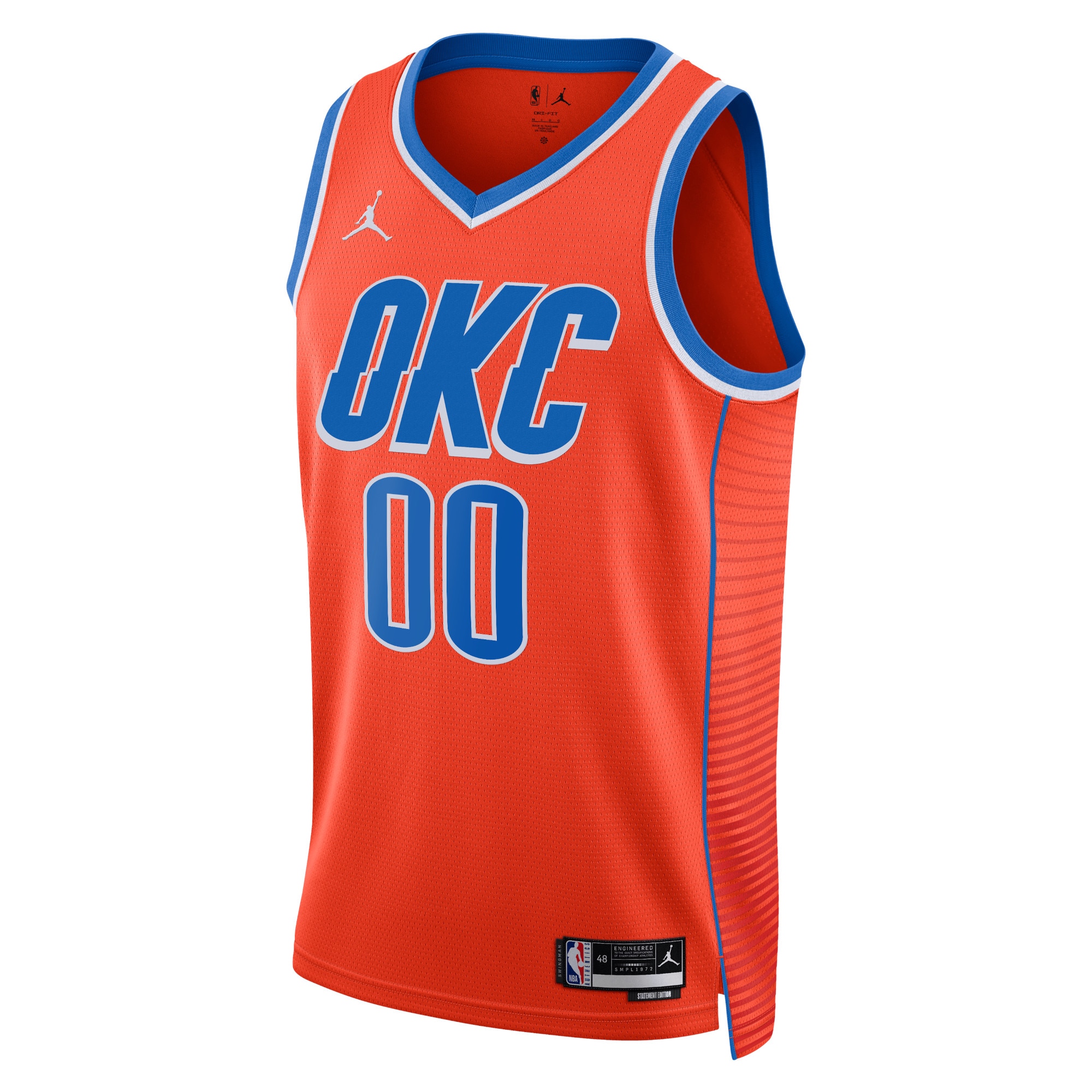 Oklahoma City Thunder Jordan Statement Swingman Custom Unisex NBA Jersey Unisex