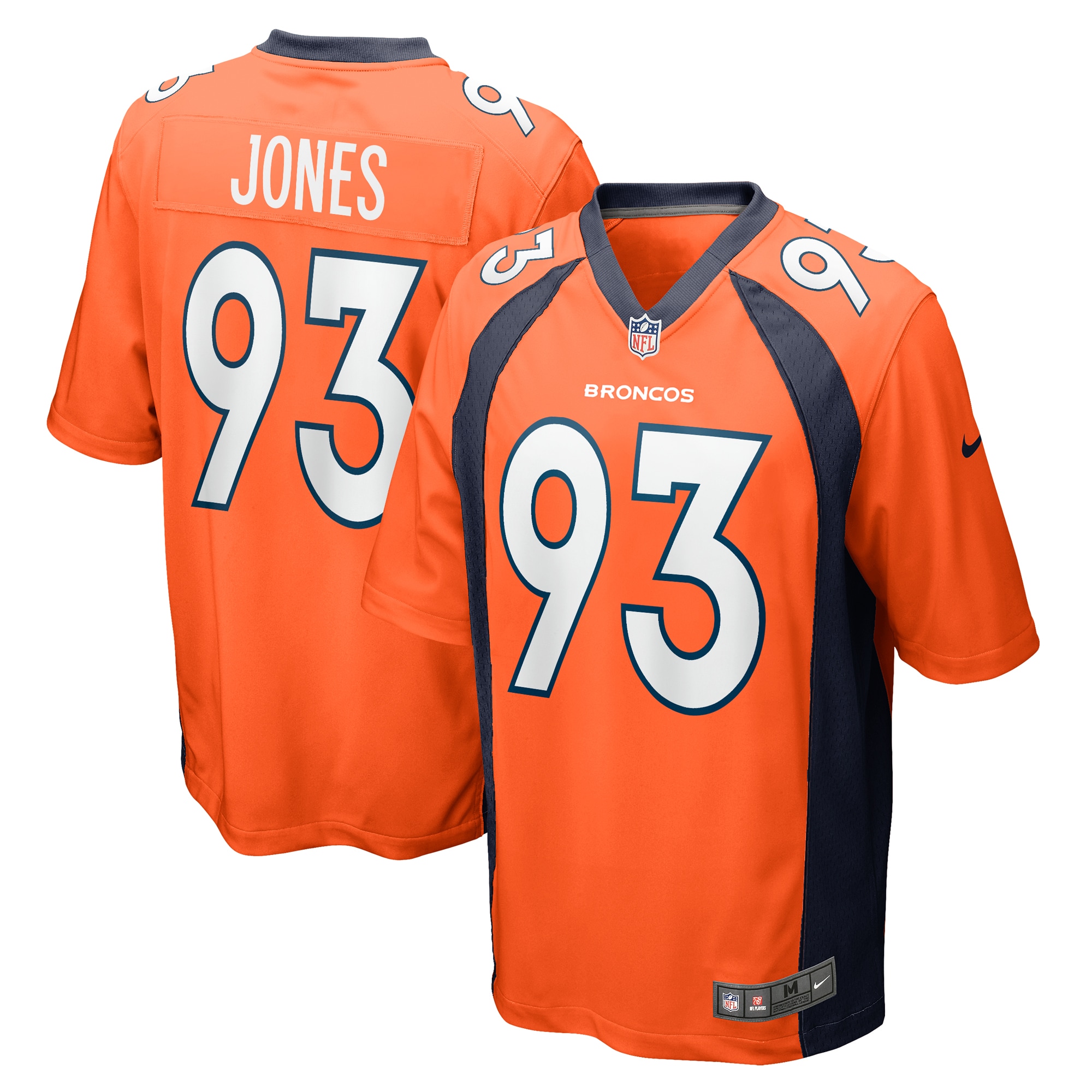 Denver Broncos Troy Jones Orange Game NFL Jersey Men's