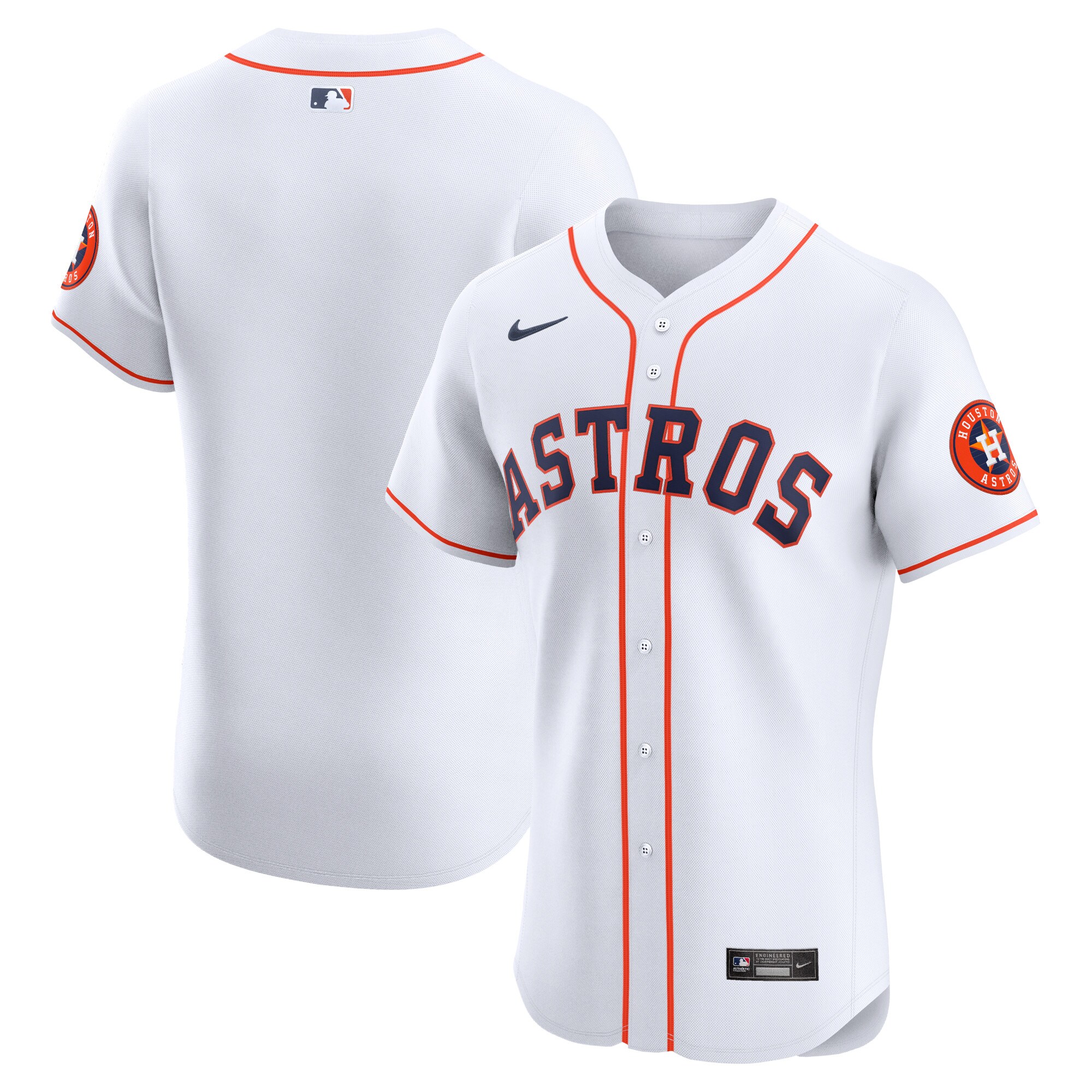 Houston Astros White Home Elite MLB Jersey Men's