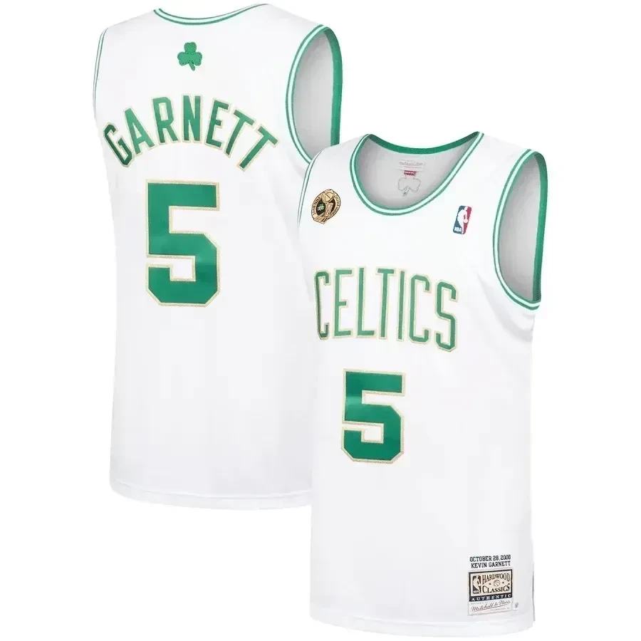 Kevin Garnett Boston Celtics Mitchell Ness 2008-09 Hardwood Classics White NBA Jersey Men's
