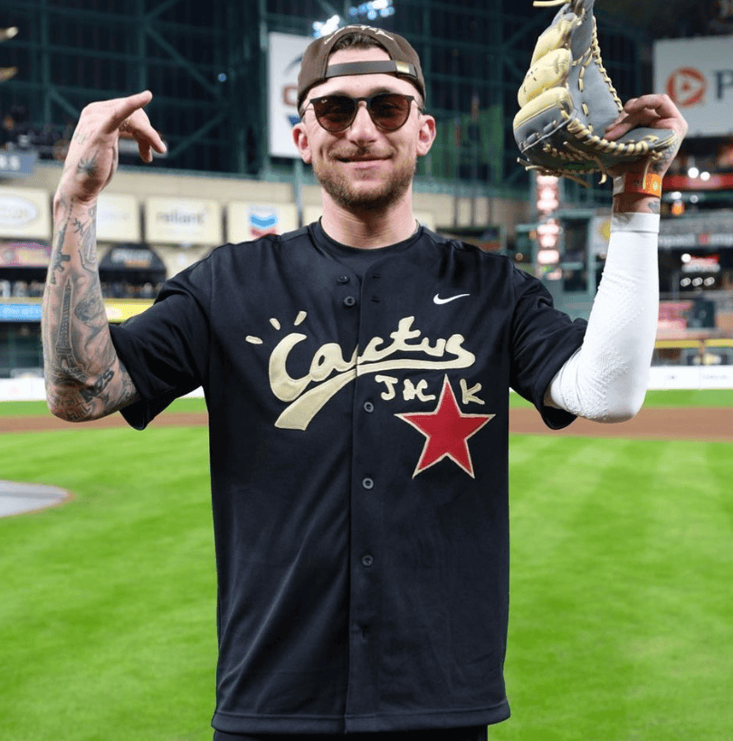 Alex Bregman 2 Houston Astros Cactus Jack Black Men MLB Jersey Men's