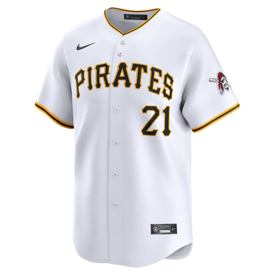 Roberto Clemente 21 Pittsburgh Pirates Home Limited Player White MLB Jersey Men's