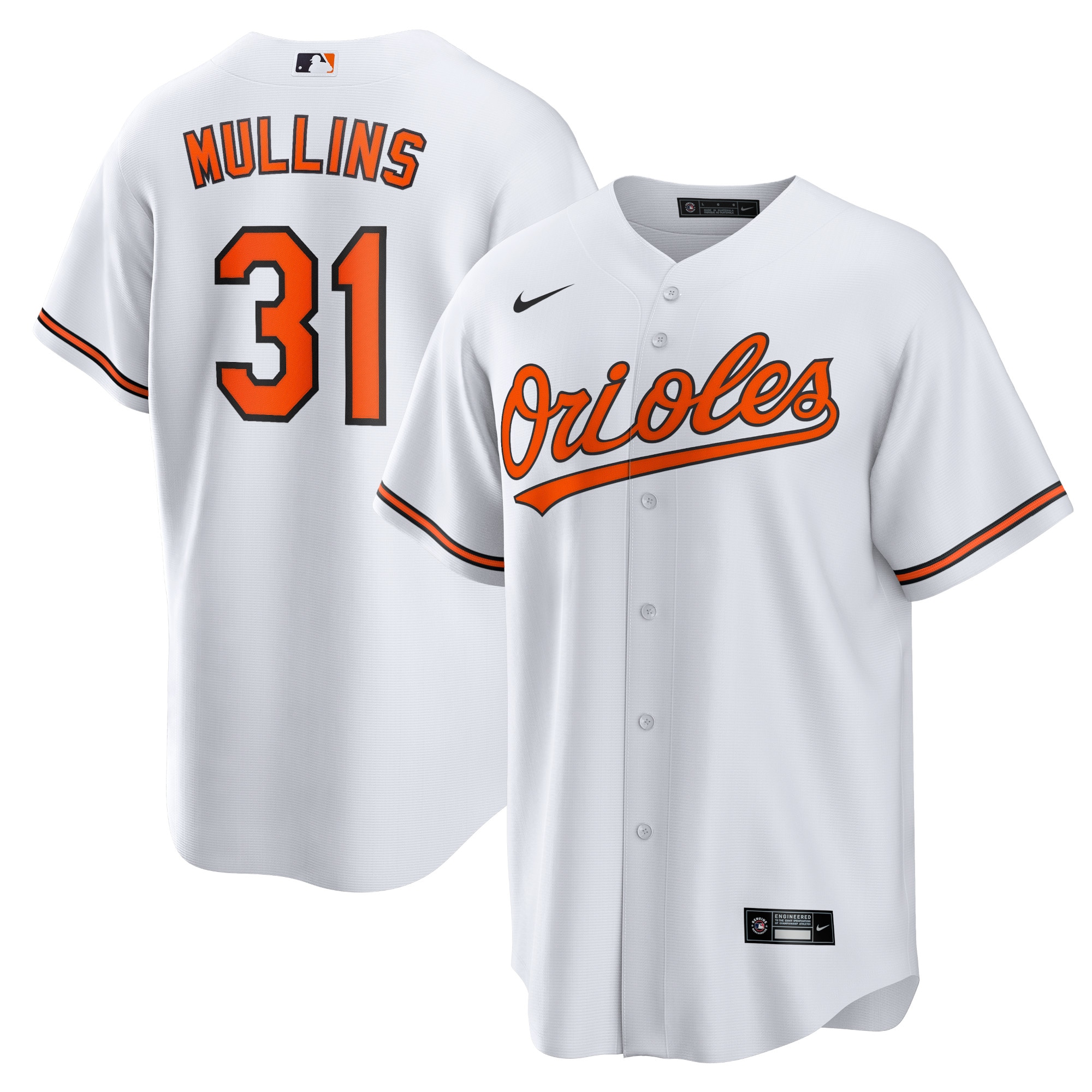 Baltimore Orioles Cedric Mullins White Player MLB Jersey Men's