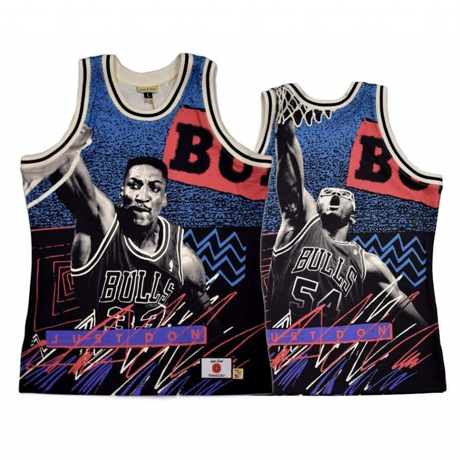 Chicago Bulls Blue Jam Just Don NBA Jersey Men's