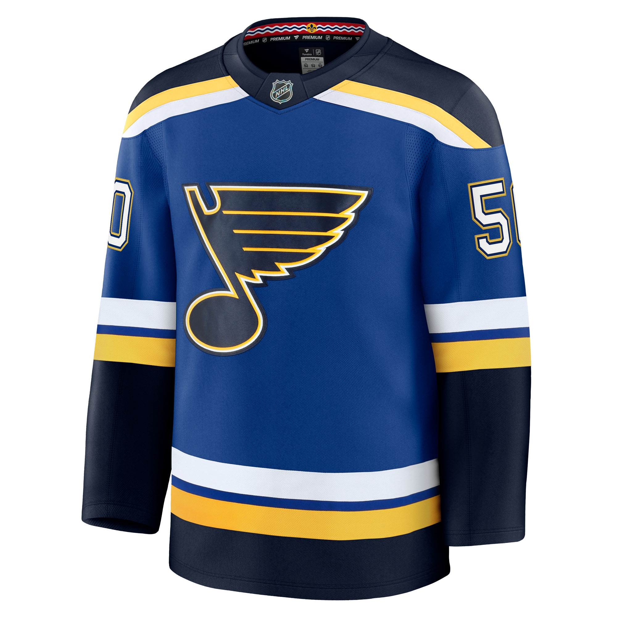 St. Louis Blues Jordan Binnington Blue Home Premium NHL Jersey Men's