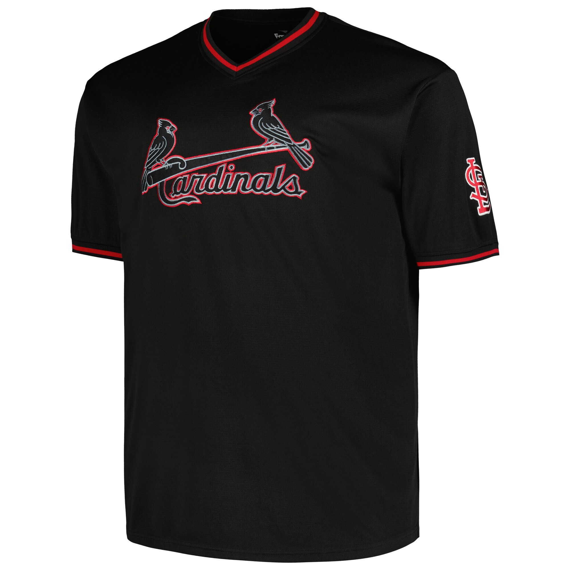 St. Louis Cardinals Profile Black Big Tall Pop Fashion MLB Jersey Men's