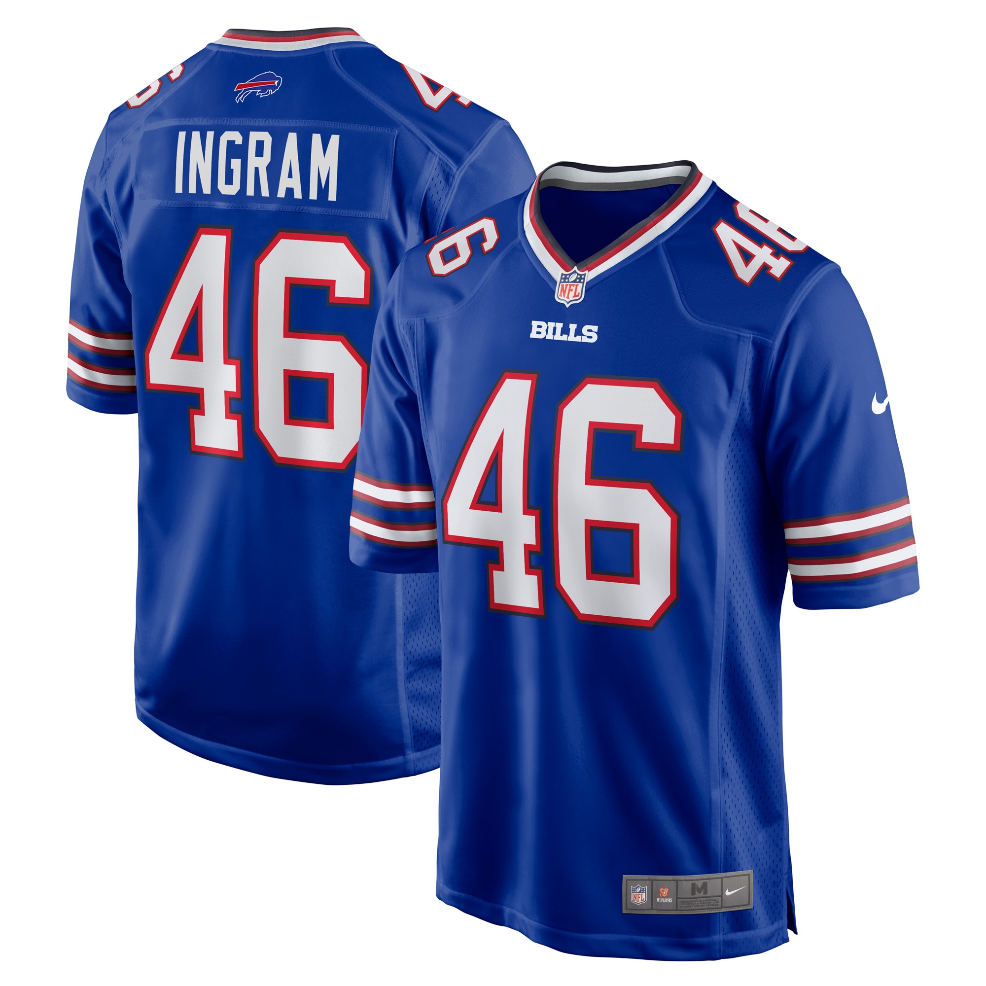 Buffalo Bills Ja'Marcus Ingram Royal Player Game NFL Jersey Men's