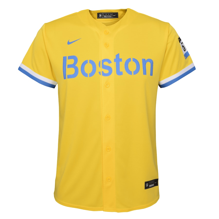 Xander Bogaerts 2 Boston Red Sox City Connect Gold MLB Jersey Youth