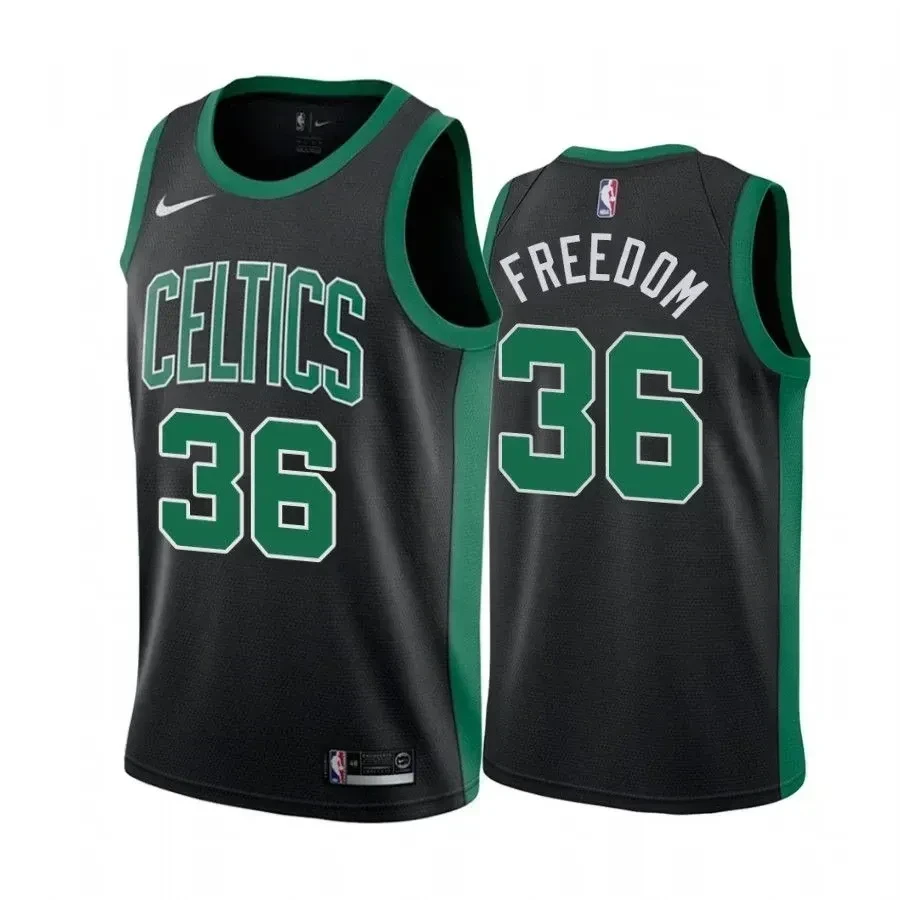 Marcus Smart Freedom Celtics Statet NBA Jersey Men's