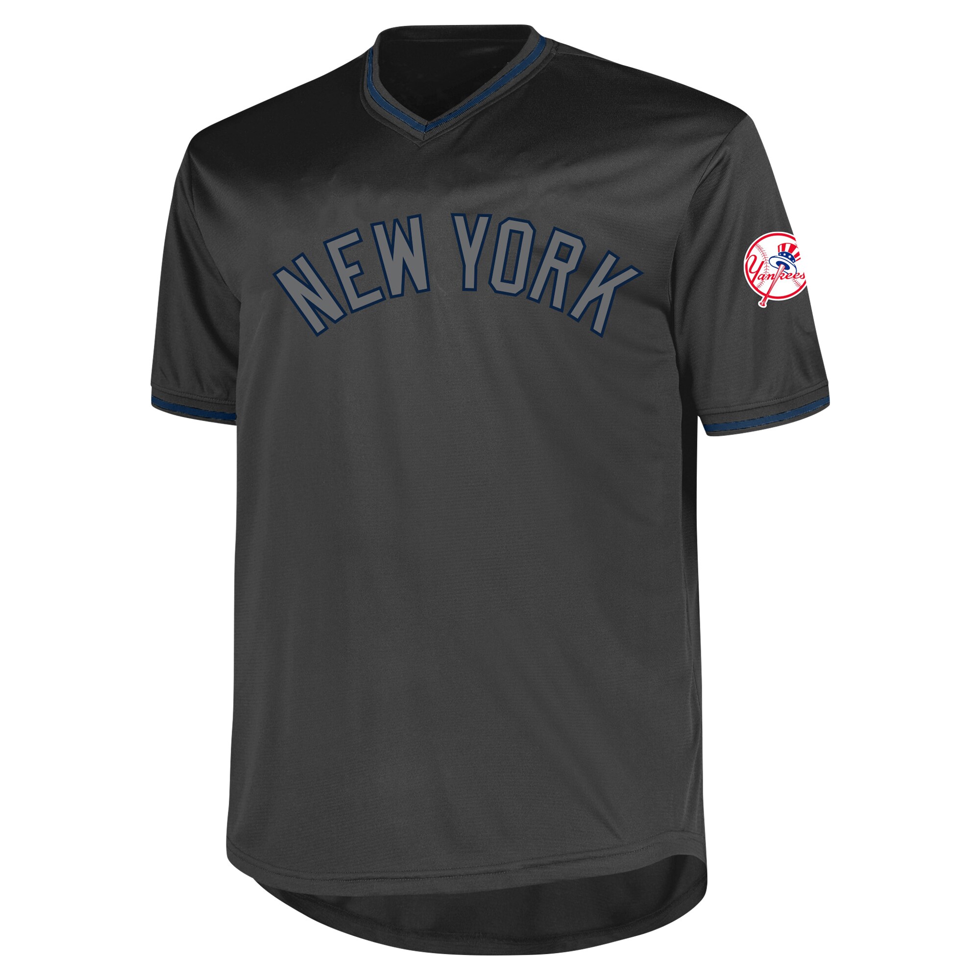 New York Yankees Profile Charcoal Big Tall Pop Fashion MLB Jersey Men's