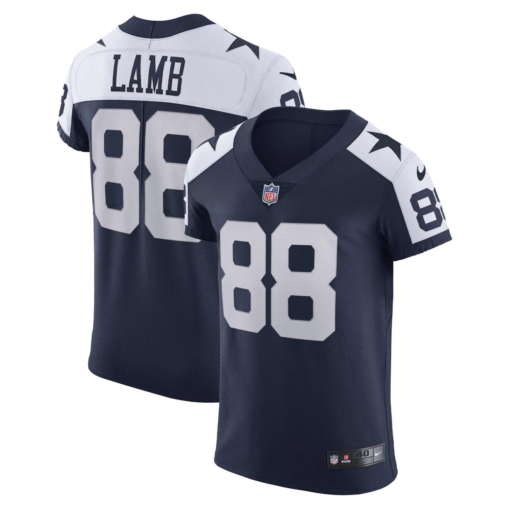Dallas Cowboys CeeDee Lamb Navy Alternate Vapor Elite NFL Jersey Men's
