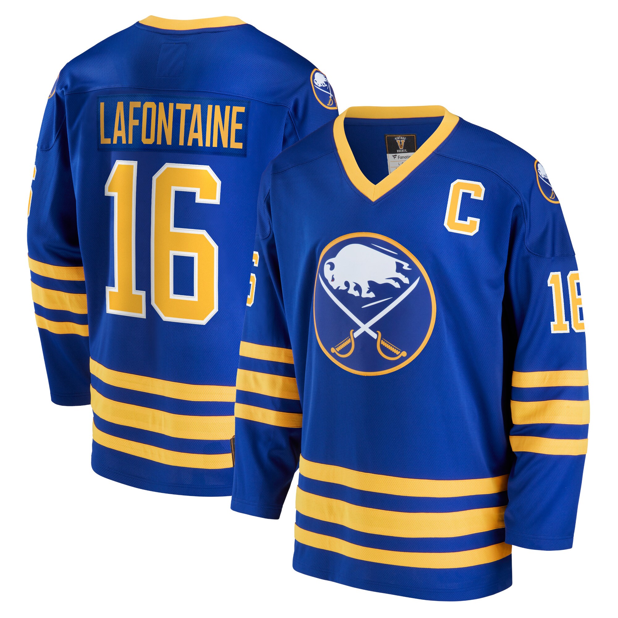 Buffalo Sabres Pat LaFontaine Royal Breakaway Retired Player NHL Jersey Men's