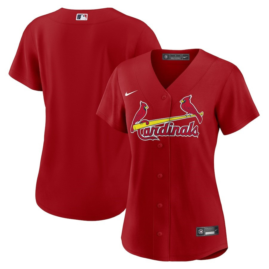 St. Louis Cardinals Alternate Team Red MLB Jersey Women's