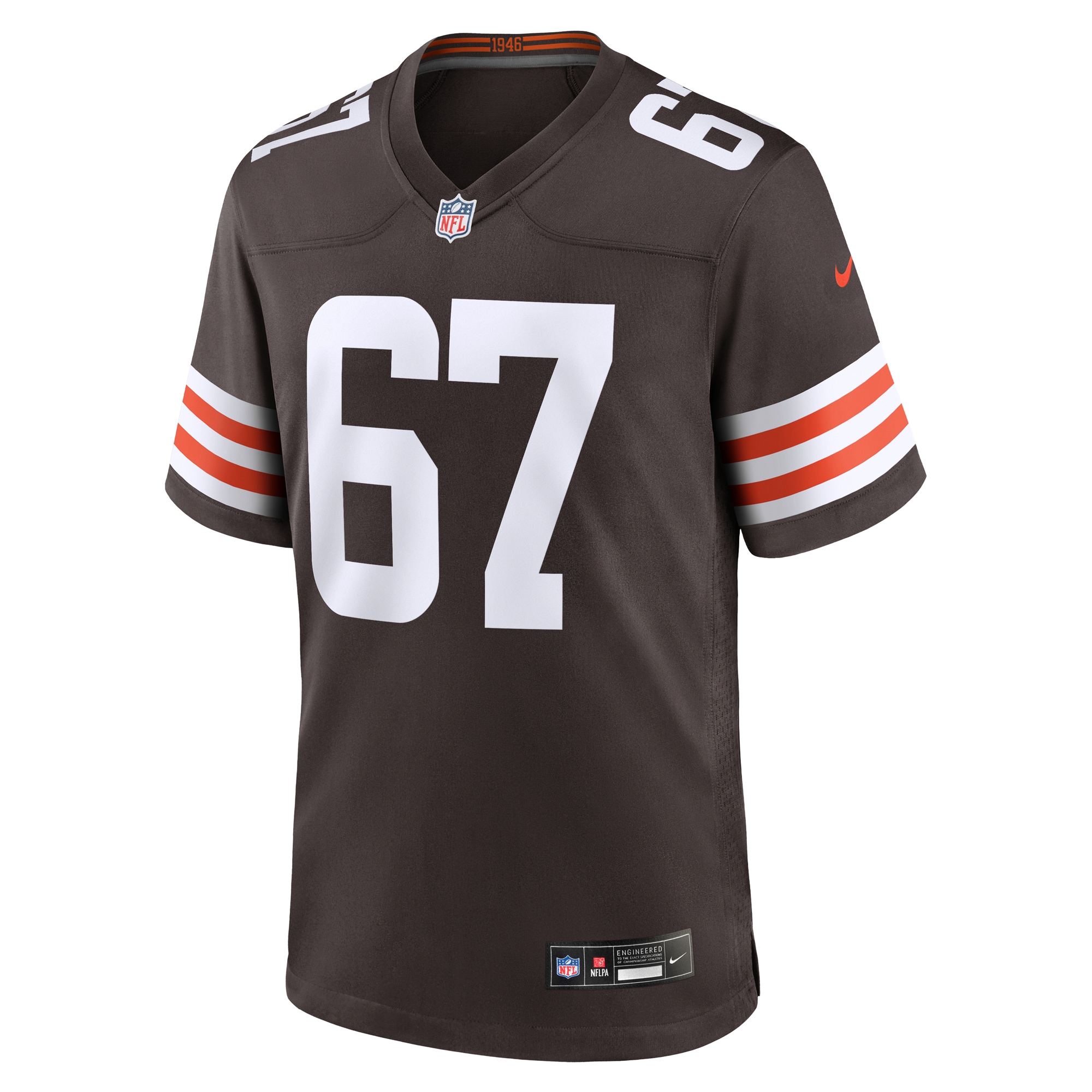 Cleveland Browns Javion Cohen Brown Team Game NFL Jersey Men's