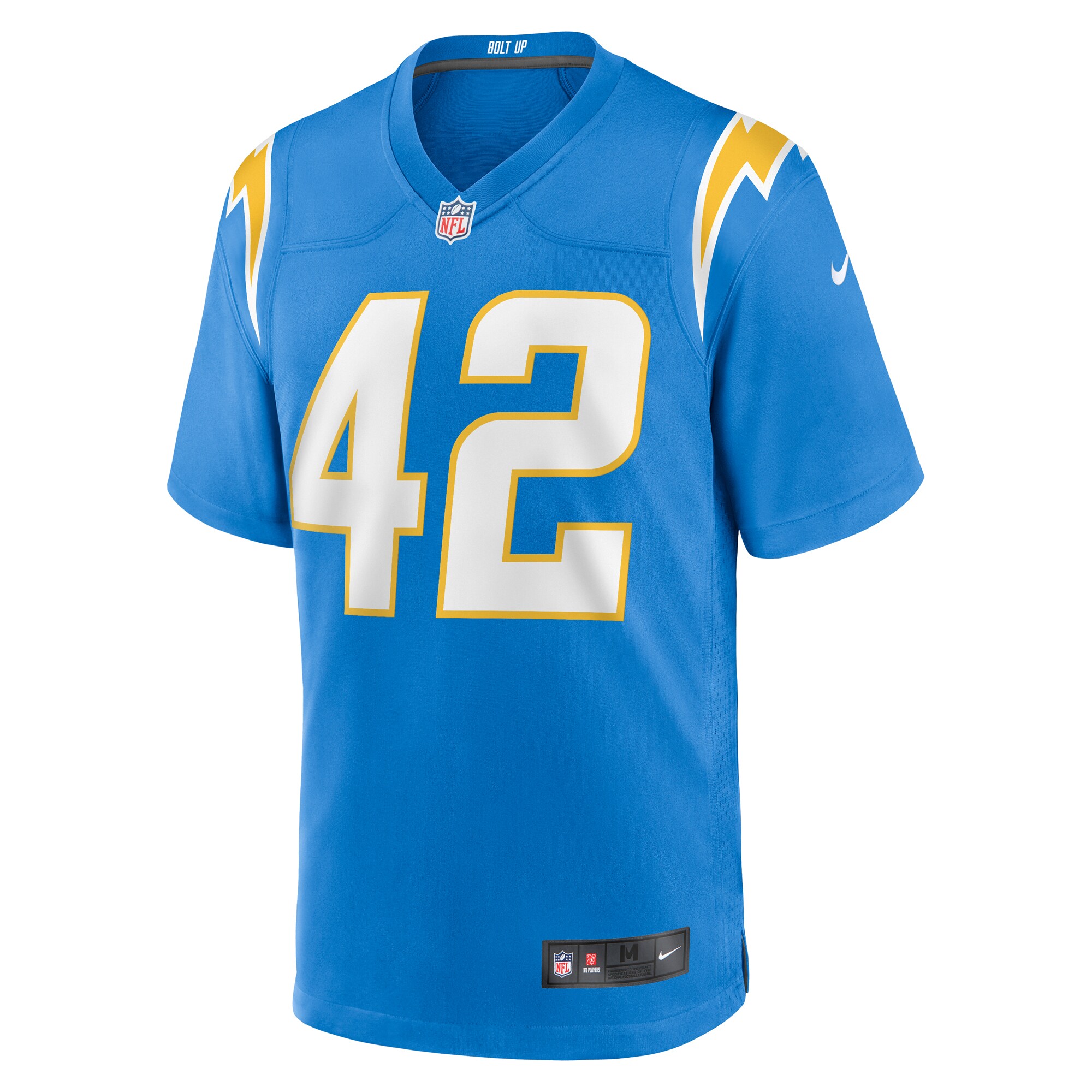 Los Angeles Chargers Elijah Dotson Powder Blue Team Game NFL Jersey Men's
