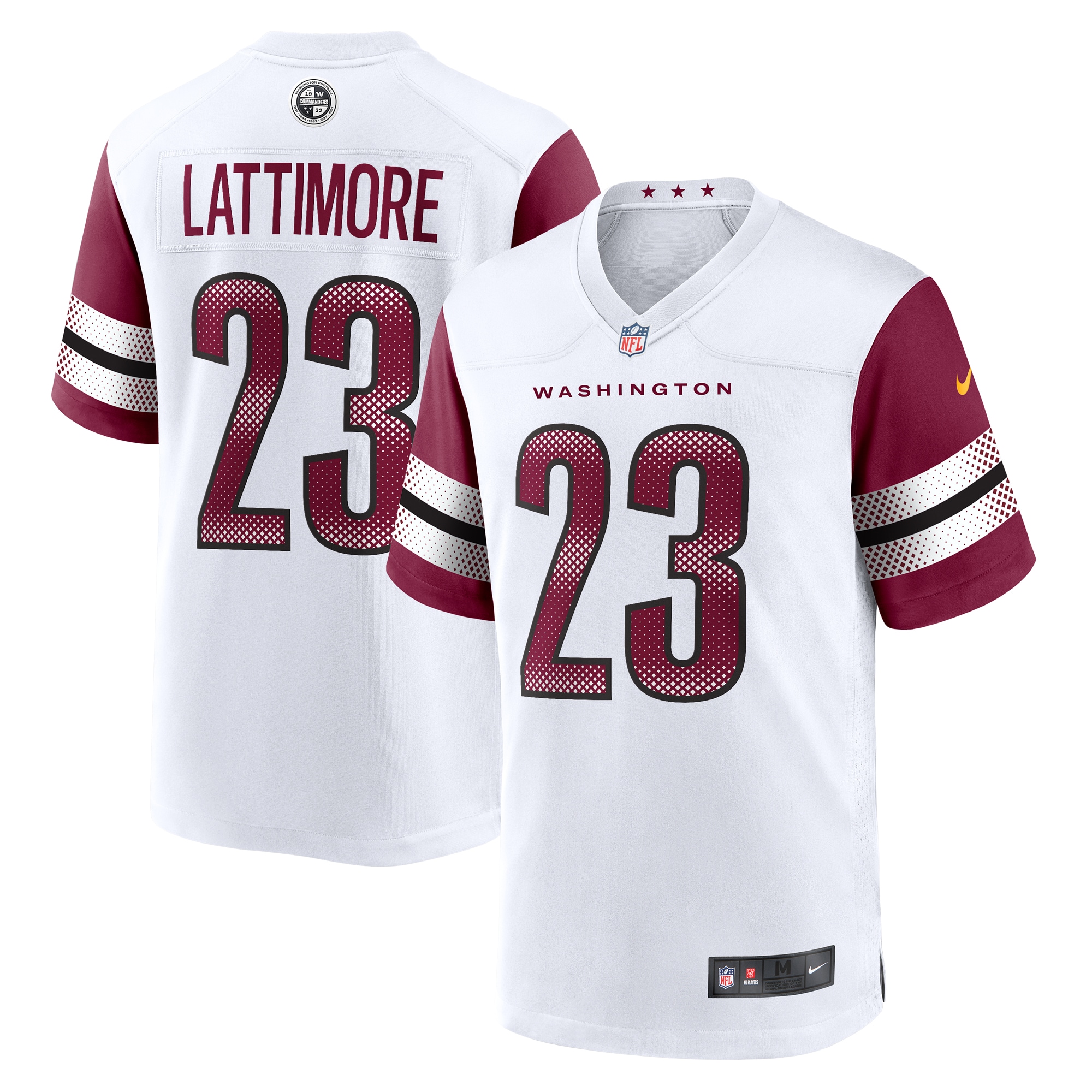Washington Commanders Marshon Lattimore White Game NFL Jersey Men's