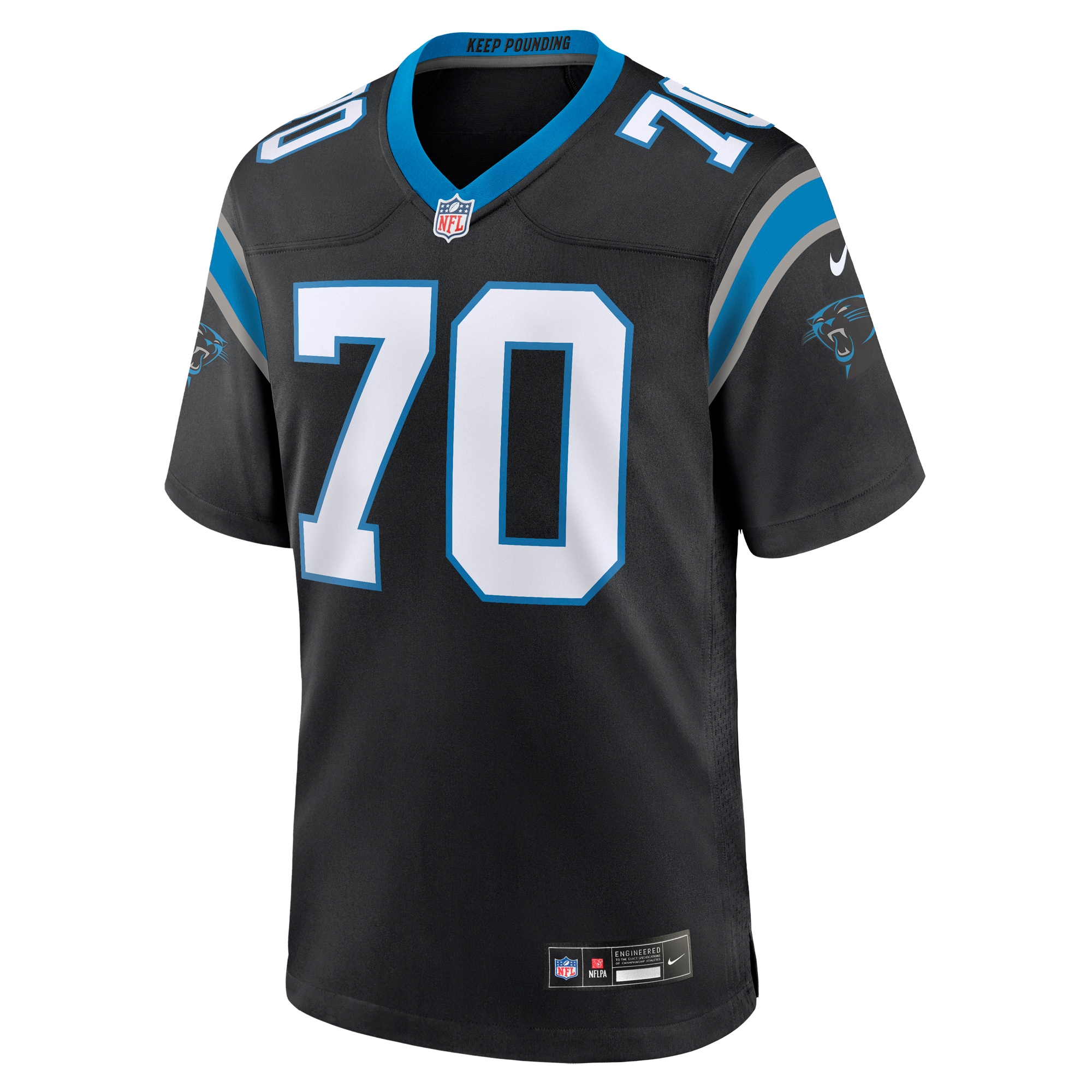 Carolina Panthers Brady Christensen Black Team Game NFL Jersey Men's