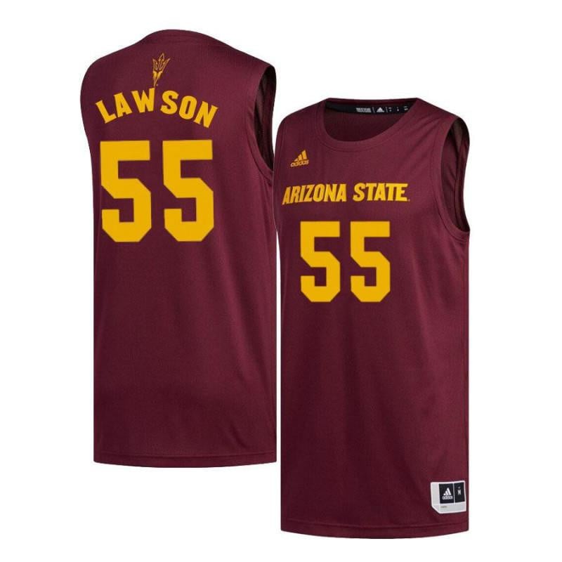 55 Shazier Lawson Maroon Arizona State Sun Devils NCAA Jersey Men's
