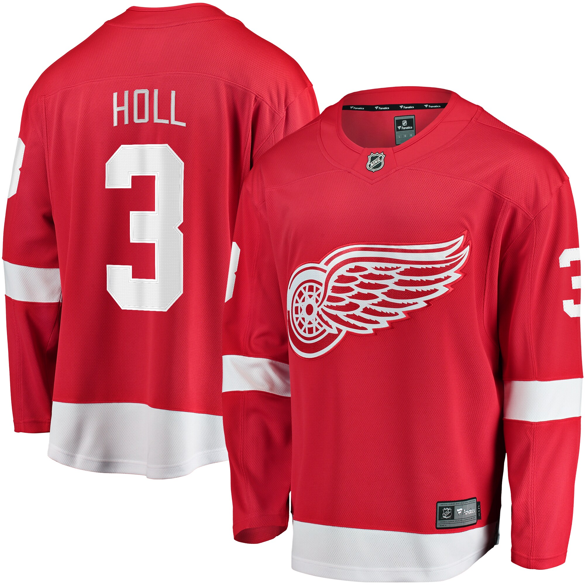 Detroit Red Wings Justin Holl Red Home Breakaway NHL Jersey Men's