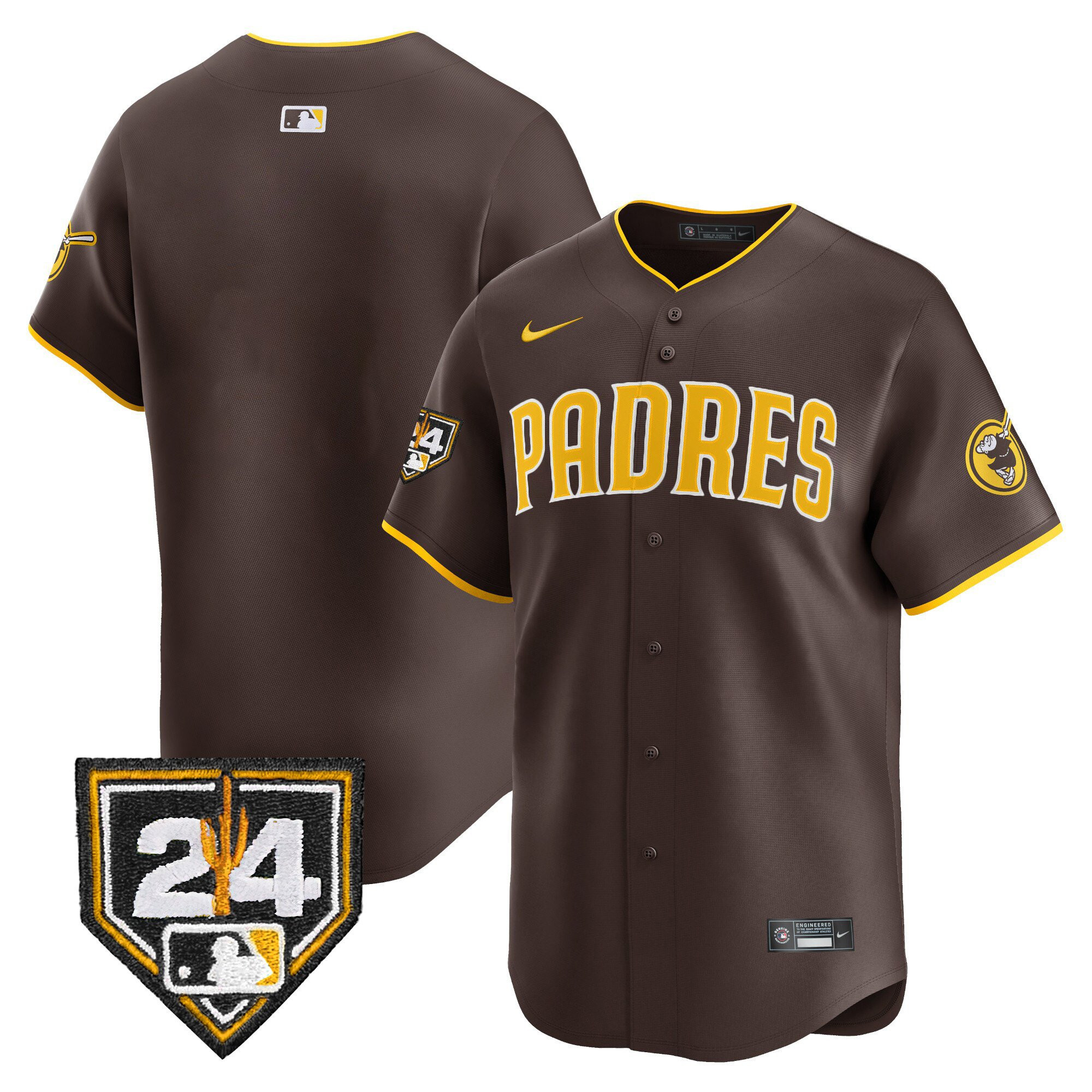 San Diego Padres 2024 Spring Training Brown MLB Jersey Men's