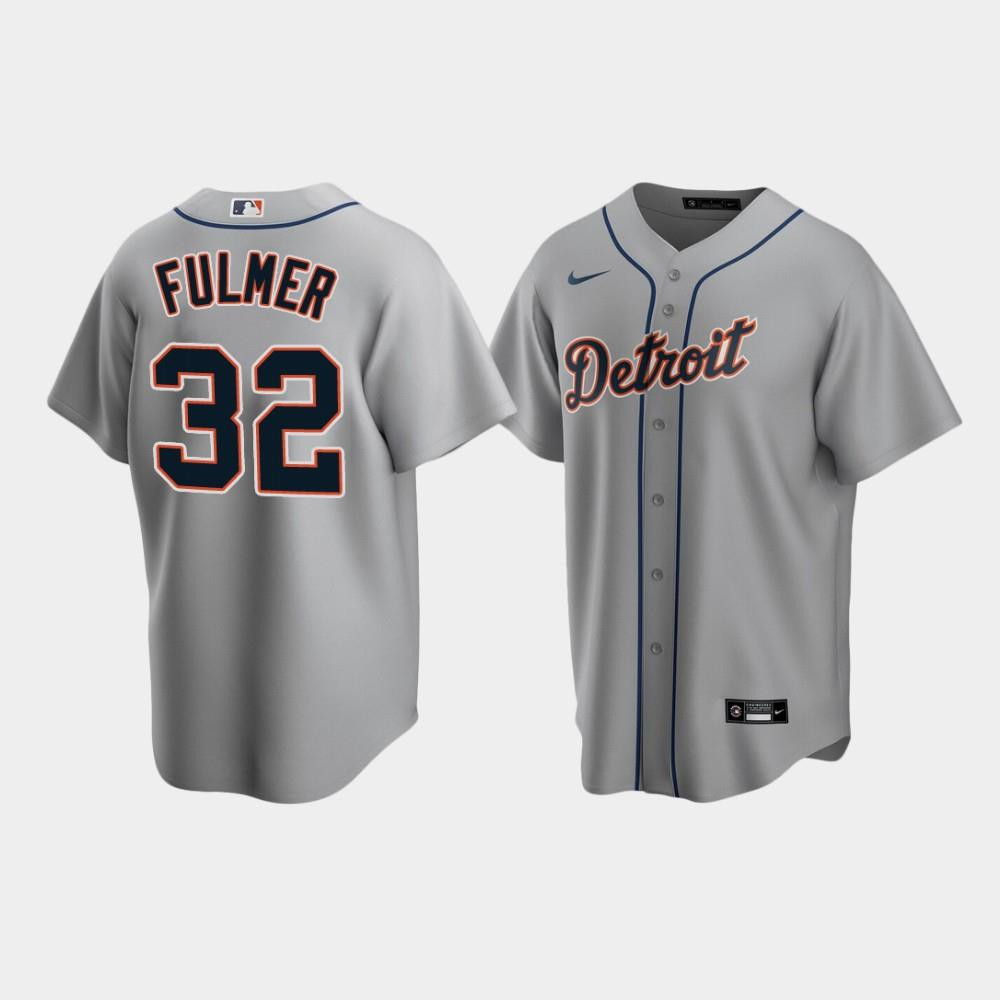 Detroit Tigers 32 Michael Fulmer Gray Road MLB Jersey Men's
