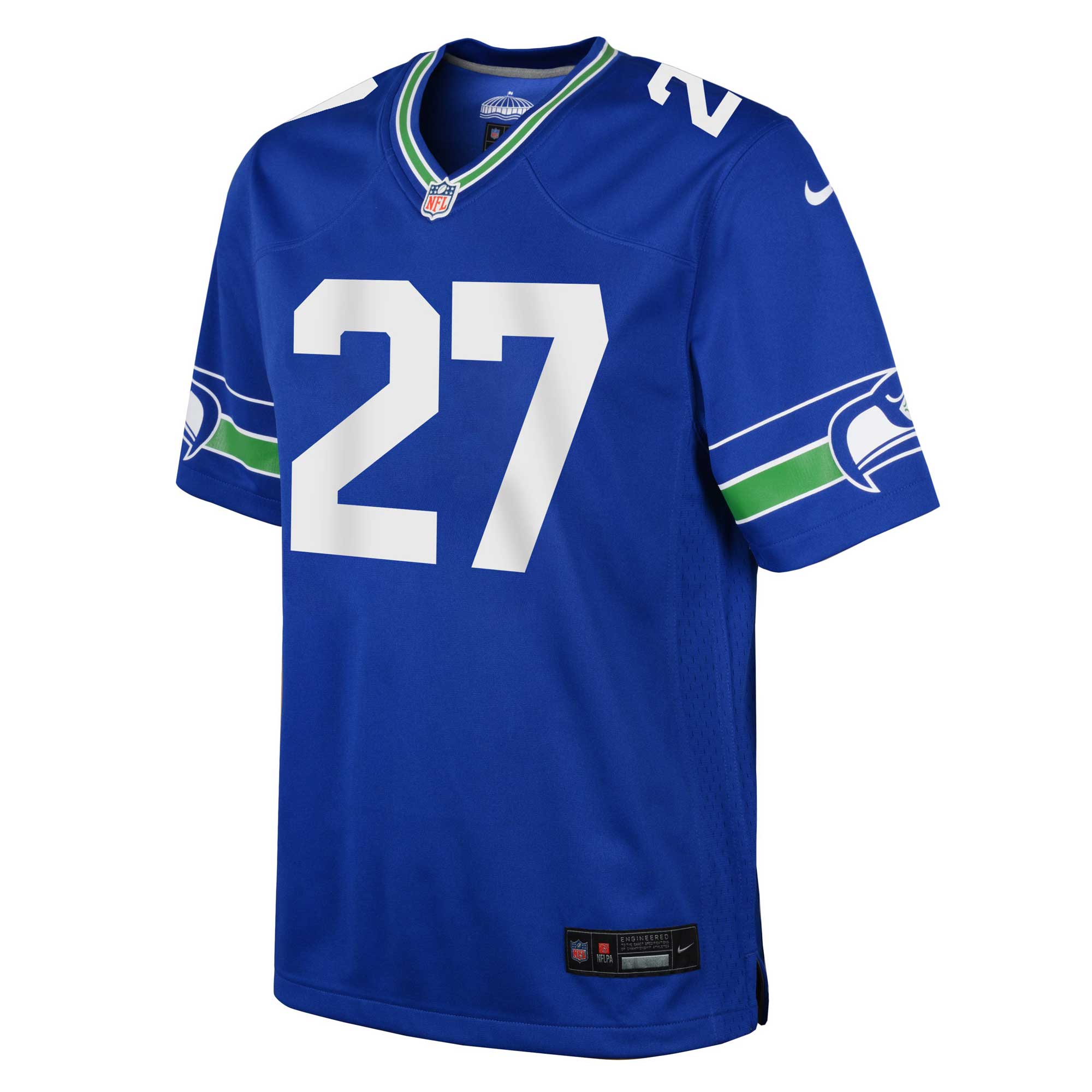 Seattle Seahawks Tariq Woolen Royal Alternate Player Game NFL Jersey Youth