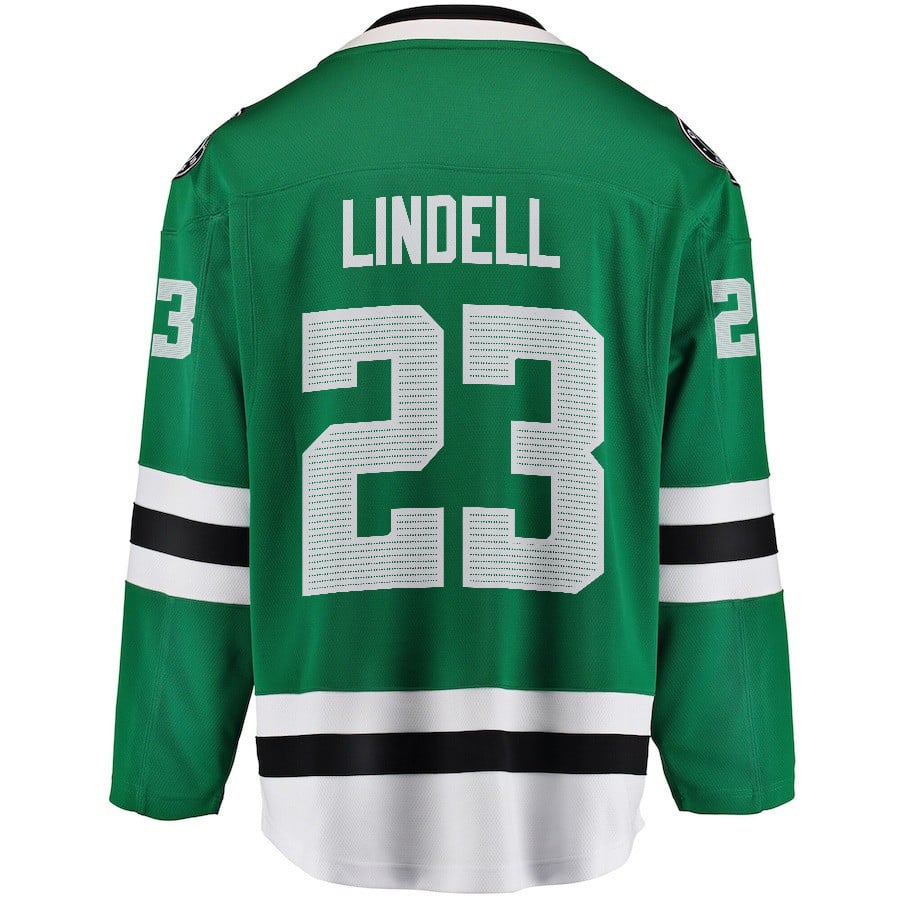 Esa Lindell 23 Dallas Stars 2024 Playoffs Patch Home Green NHL Jersey Men's