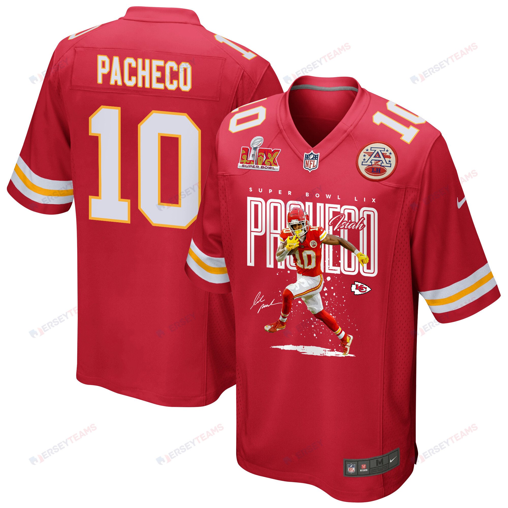 Isiah Pacheco 10 Kansas City Chiefs The Legend Game Red NFL Jersey Men's