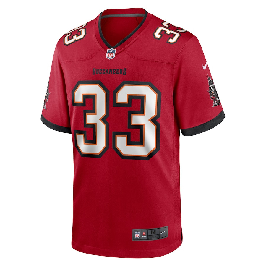Jose Ramirez 33 Tampa Bay Buccaneers Game Red NFL Jersey Men's