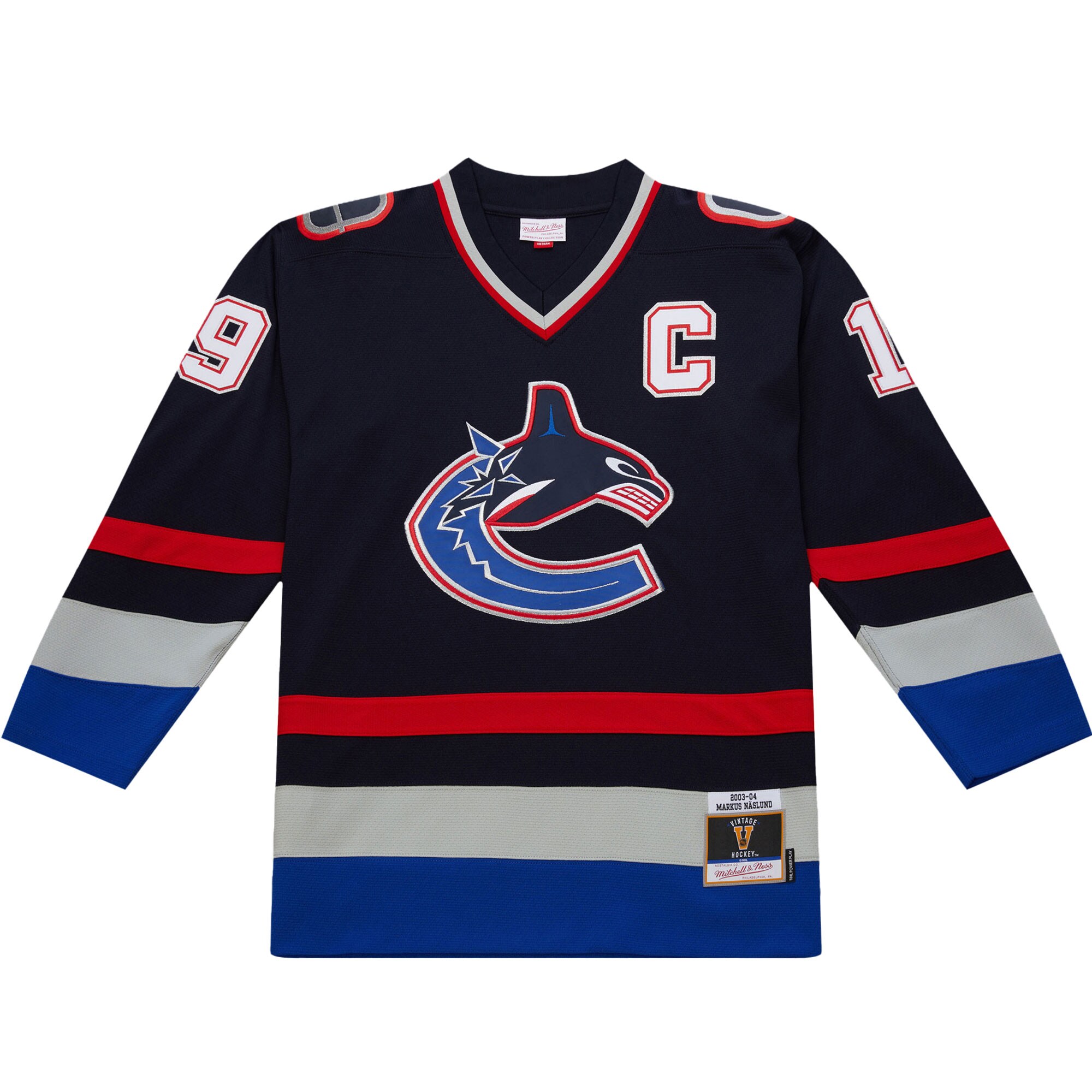 Vancouver Canucks Markus Naslund Navy 2003-04 Power Play NHL Jersey Men's